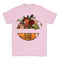 Bubblegum Pink customize floral pumpkin Classic Tee - BundleAndBundleShop