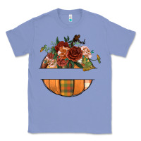 Colony Blue customize floral pumpkin Classic Tee - BundleAndBundleShop
