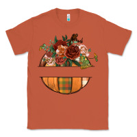 Copper customize floral pumpkin Classic Tee - BundleAndBundleShop
