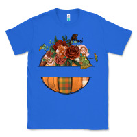 True Royal customize floral pumpkin Classic Tee - BundleAndBundleShop