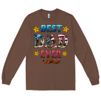 Chestnut best dad ever Long Sleeve Tee - HRA Design Shop