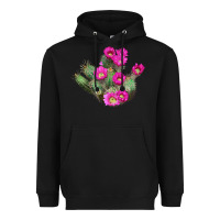 Black strawberry hedgehog cactus Heavyweight Hoodie - LillyAllenDesigns