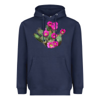 Navy strawberry hedgehog cactus Heavyweight Hoodie - LillyAllenDesigns