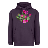 Plum strawberry hedgehog cactus Heavyweight Hoodie - LillyAllenDesigns