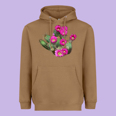 Strawberry Hedgehog Cactus Heavyweight Hoodie Designed By Lillyallendesigns
