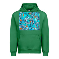 Emerald humpback whale Urban Hoodie - BarkalooDesign