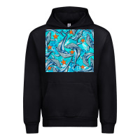 Foreset Green humpback whale Urban Hoodie - BarkalooDesign