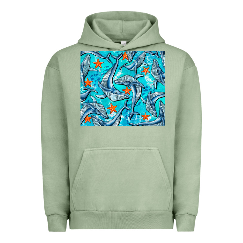 Humpback Whale Urban Hoodie by BarkalooDesign | Teevron