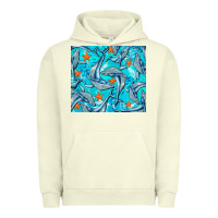 Pigment Pistachio humpback whale Urban Hoodie - BarkalooDesign