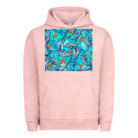 Pigment Salmon humpback whale Urban Hoodie - BarkalooDesign