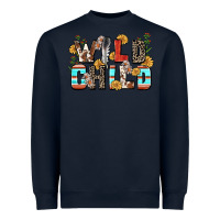 Navy wild child Heavyweight Sweatshirt - Zillion Design Studio