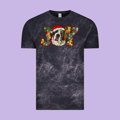 Saint Bernard Christmas Joy, Vintage Tee Designed By Ranaportraitstore