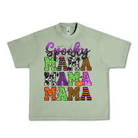 Oil Green Spooky Mama Urban Heavy Tee - texasbilliewilder