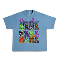 Pebble Blue Spooky Mama Urban Heavy Tee - texasbilliewilder