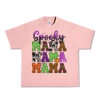 Salmon Spooky Mama Urban Heavy Tee - texasbilliewilder