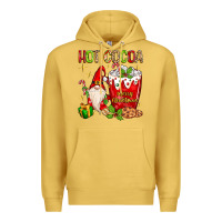 Antique Gold christmas gnome hot cocoa Premium Hoodie - MaliasSmallBusiness
