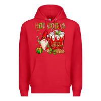 Red christmas gnome hot cocoa Premium Hoodie - MaliasSmallBusiness