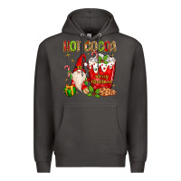 Smoke christmas gnome hot cocoa Premium Hoodie - MaliasSmallBusiness