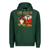 Sports Green christmas gnome hot cocoa Premium Hoodie - MaliasSmallBusiness