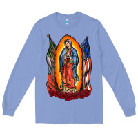Colony Blue our lady Long Sleeve Tee - RacoonDesign