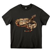 Asphalt red tail boa snake Heavy Core Tee - LillyAllenDesigns