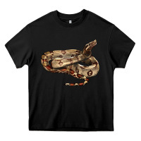 Black red tail boa snake Heavy Core Tee - LillyAllenDesigns