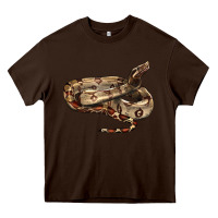 Chocolate Brown red tail boa snake Heavy Core Tee - LillyAllenDesigns
