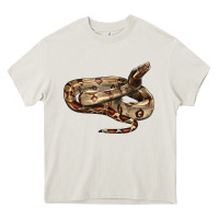 Cream red tail boa snake Heavy Core Tee - LillyAllenDesigns