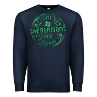 Navy prone to shenanigans and malarkey Premium Sweatshirt - MaliasSmallBusiness