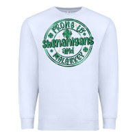 White prone to shenanigans and malarkey Premium Sweatshirt - MaliasSmallBusiness