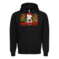 Black merry christmas Zipper Hoodie - JahusDesignShop