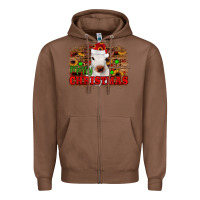 Chestnut merry christmas Zipper Hoodie - JahusDesignShop