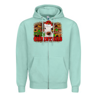 Seafoam merry christmas Zipper Hoodie - JahusDesignShop