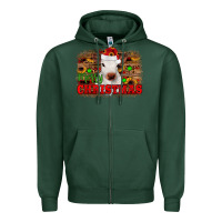 Sports Green merry christmas Zipper Hoodie - JahusDesignShop