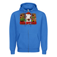 True Royal merry christmas Zipper Hoodie - JahusDesignShop