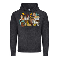 Vintage Black coffee cups horses Vintage Hoodie - texasbilliewilder