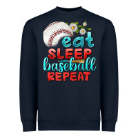 Navy eat sleep baseball repeat Heavyweight Sweatshirt - texasbilliewilder
