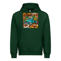 Forest Green country roads take me home truck coaster Urban Hoodie - Jasminsmagicworld
