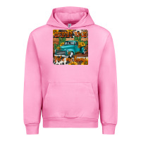Fuchsia Pink country roads take me home truck coaster Urban Hoodie - Jasminsmagicworld