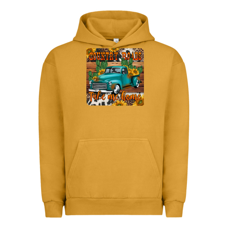 Country Roads Take Me Home Truck Coaster Urban Hoodie by Jasminsmagicworld | Teevron