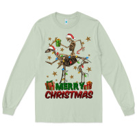 Matcha merry christmas deer skeleton Long Sleeve Tee - FaDigitalArtStudio