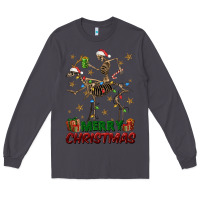 Smoke merry christmas deer skeleton Long Sleeve Tee - FaDigitalArtStudio