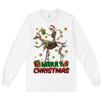 White merry christmas deer skeleton Long Sleeve Tee - FaDigitalArtStudio