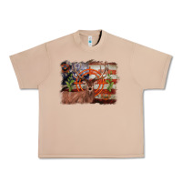 Burro deer hunting target american flag  background Urban Heavy Tee - BarkalooDesign