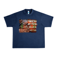 Navy deer hunting target american flag  background Urban Heavy Tee - BarkalooDesign