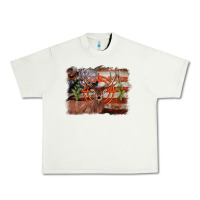 Deer Hunting Target American Flag  Background Urban Heavy Tee | Teevron