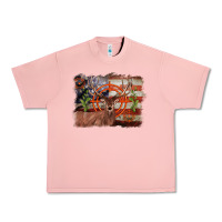 Salmon deer hunting target american flag  background Urban Heavy Tee - BarkalooDesign