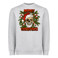 Heather Grey Merry Christmas Heavyweight Sweatshirt - RanaPortraitStore