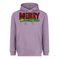 Lavender merry christmas tartan Heavyweight Hoodie - Jasminsmagicworld