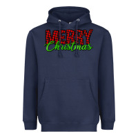 Navy merry christmas tartan Heavyweight Hoodie - Jasminsmagicworld